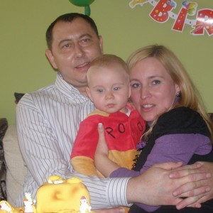 Prawnuk Stanisława Nowickiego Konrad Nowicki z Rodzicami Ewą i Pawłem Roczek Wrocław wrzesień 2010