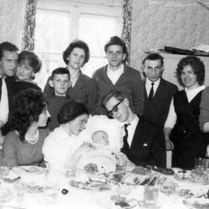 Chrzciny Roberta syna Ireny i Wiktora Nowickich Duszniki Zdrój 1965 rok